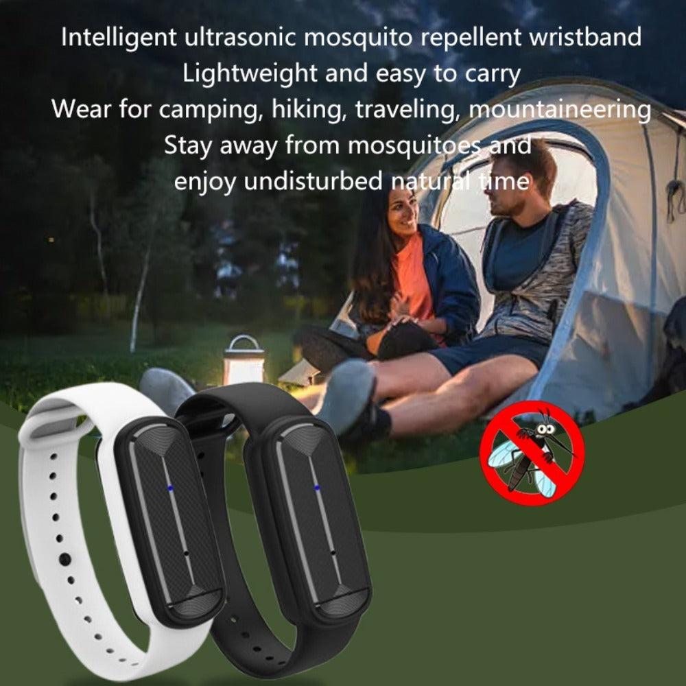 Ultrasonic Mosquito Repellent Bracelet 3-Pack – USB Rechargeable Intelligent Bug Repellent Wristband for Camping, Outdoor, Hiking & Travel, Waterproof Mosquito Control Bracelet for - product image
