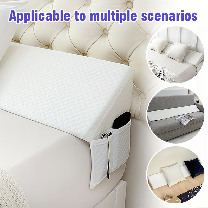 Bed Wedge Pillow - Bed Gap Filler Mattress Wedge Headboard Pillow Close The Gap 0-7" Between Your Headboard and Mattress Or Wall for Sleeping Backrest Pillow - product image 4