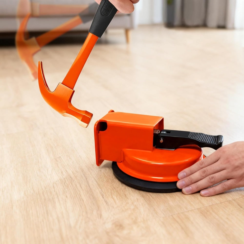 Floor Gap Repair Tool Reinforced Iron Suction Cup Pull System for Laminate Vinyl Composite Engineered Wood PVC Flooring Professional DIY Installation No Hammer Required Flooring Ga - product image