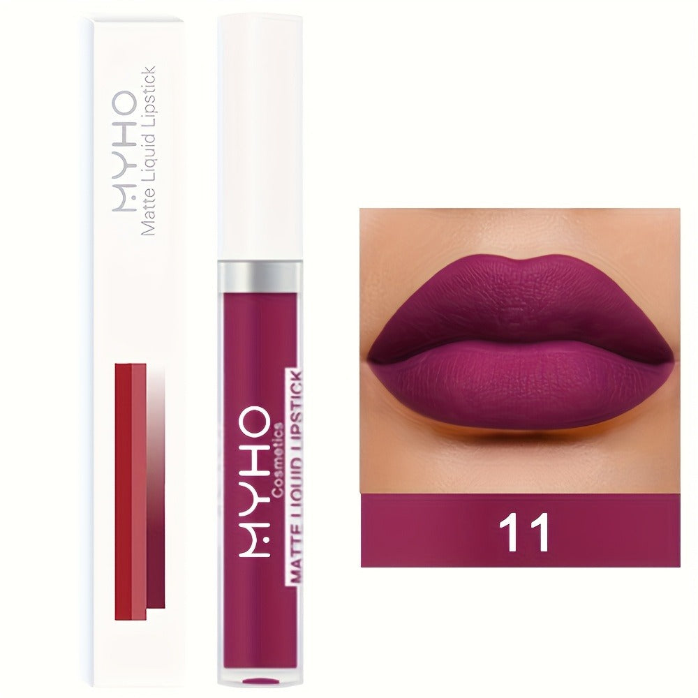 Velvet Matte Lip Gloss Set 9pcs — Waterproof High Pigment Non-Stick Lip Glaze, Long-Lasting Creamy Formula for All Skin Tones, 18 Shades, Perfect Makeup Gift for Women - product image 11