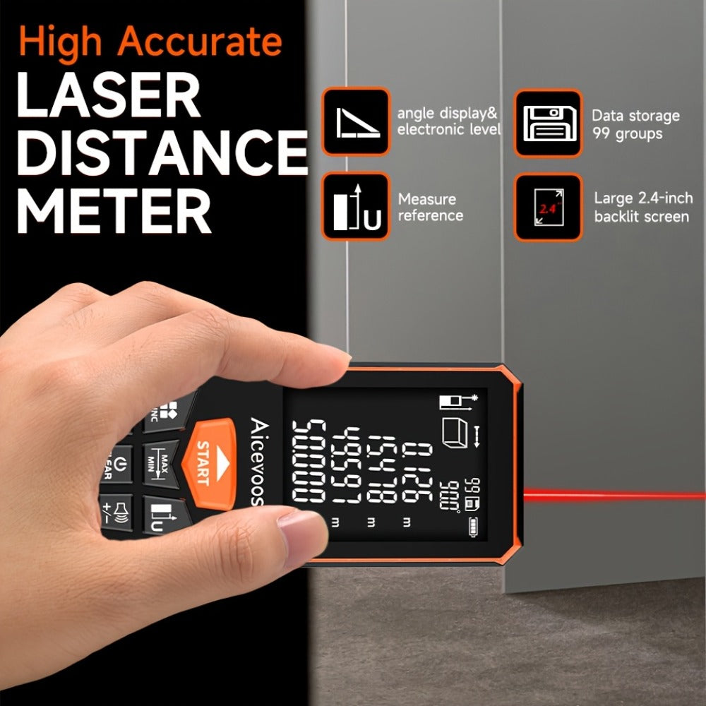 Digital Laser Rangefinder 50M 70M 100M 120M Laser Distance Meter Tape Measure Range Finder for Construction DIY Outdoor Contractor Gift - product image 8