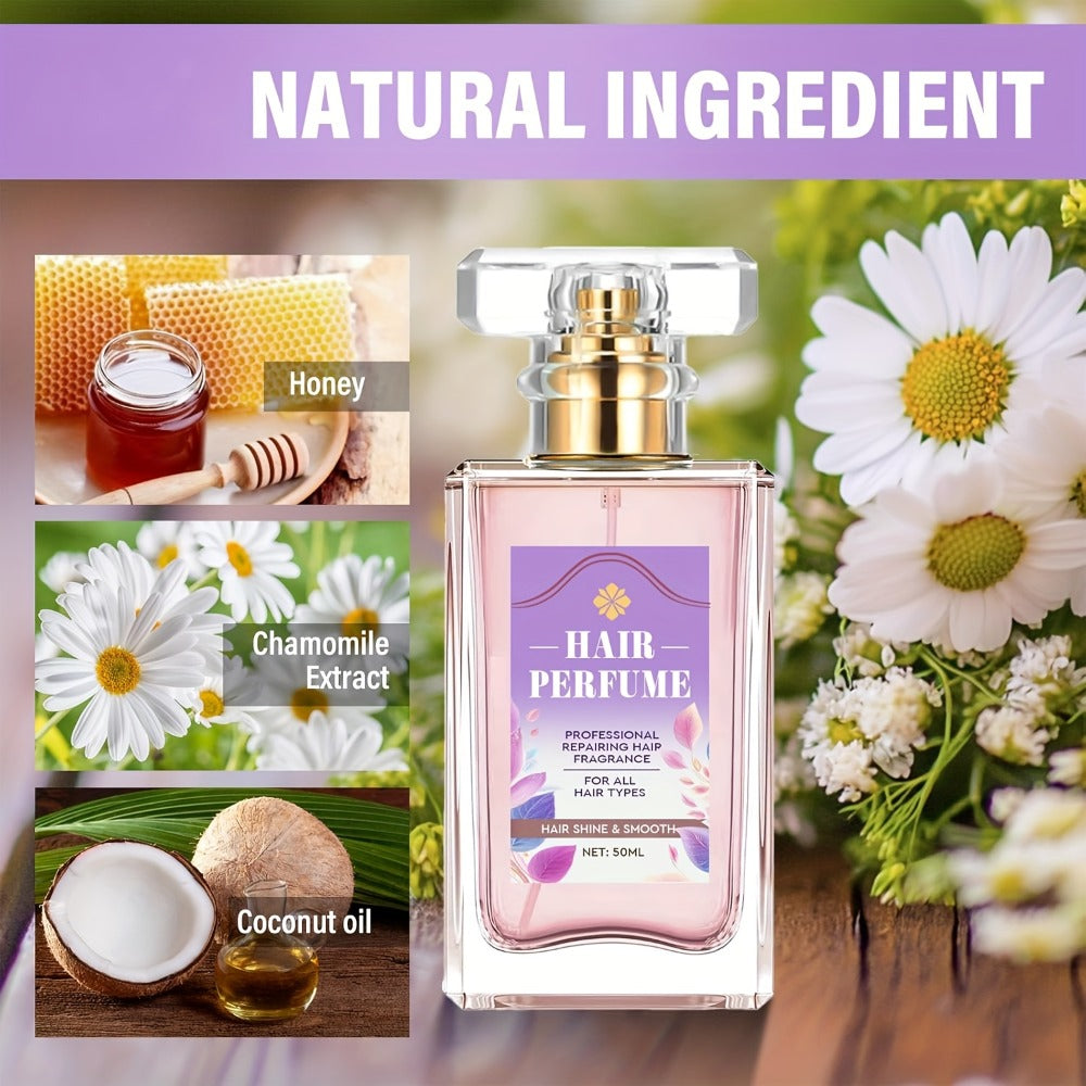 Alcohol-Free Hair Perfume Spray for Women with Squalane & Pheromone Floral Scent — Nourishing Hydrating Hair Shine Oil Mist, Long-Lasting Sweet Fragrance, 50ml - product image 2