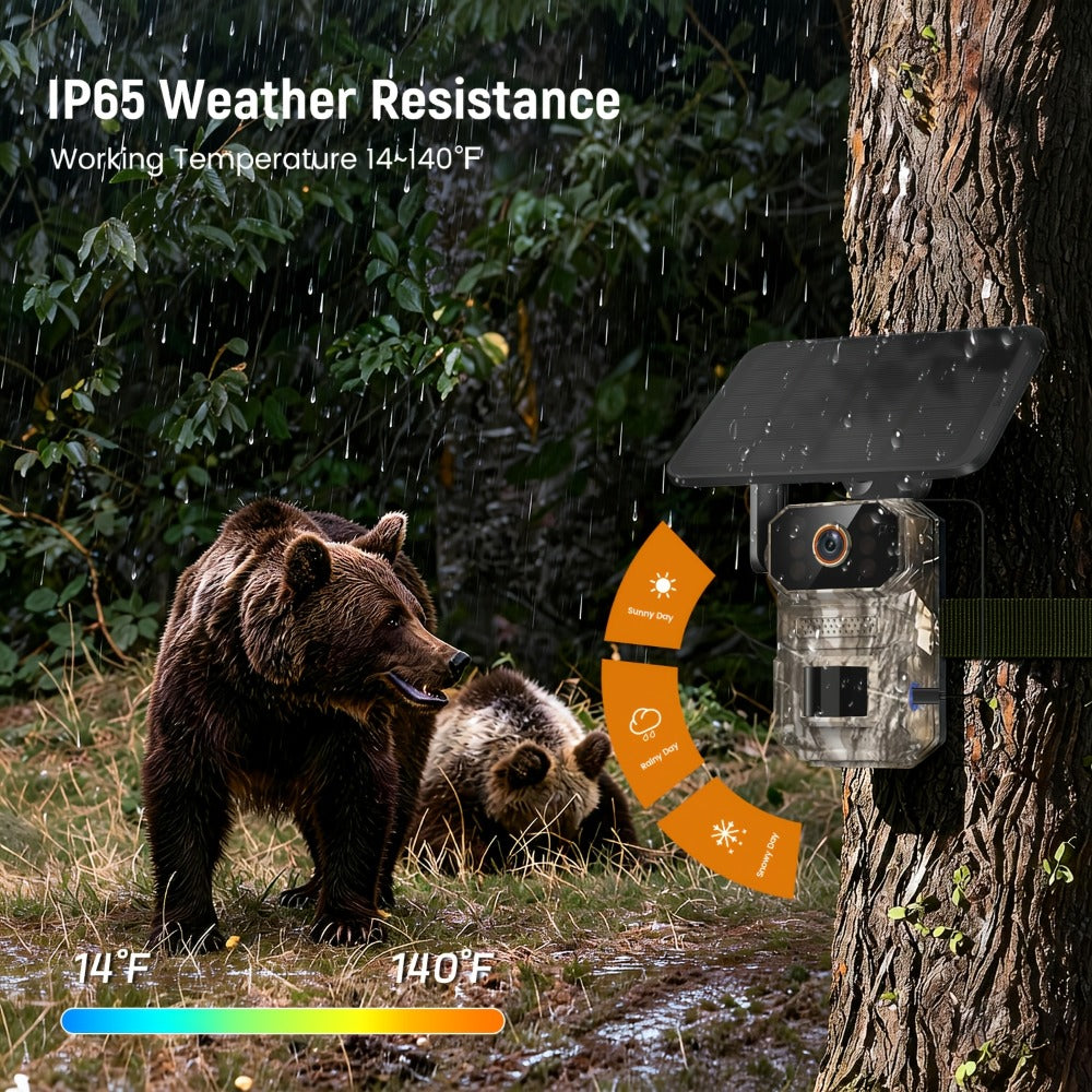 4G LTE Cellular Trail Camera with Solar Panel – 4K Wildlife Monitoring Camera, PIR Motion Sensor, Infrared Night Vision, Two-Way Voice, Remote Access, No WiFi Required, for Hunting - product image 7