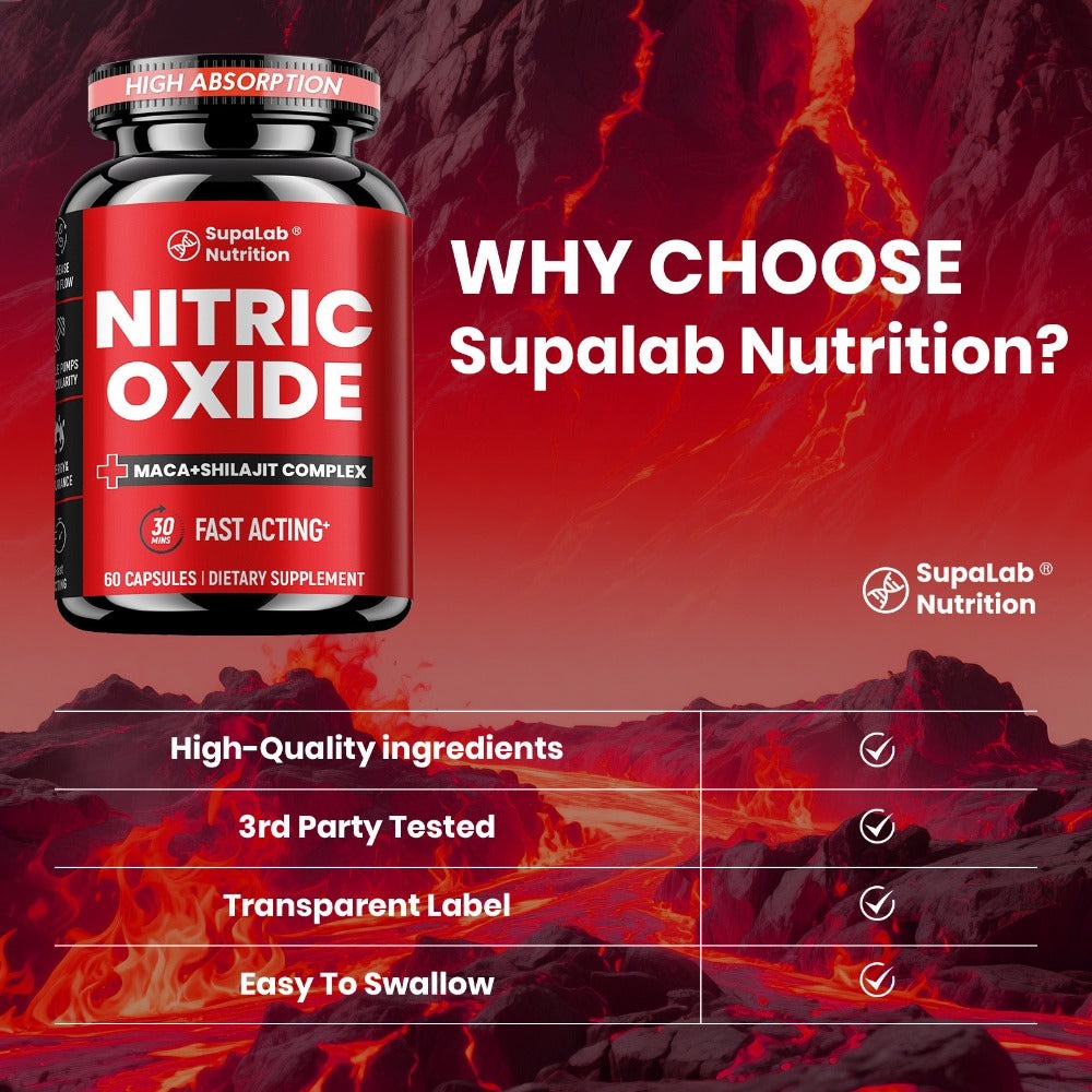 Nitric Oxide Supplement for Men with L-Arginine, L-Citrulline & Beetroot - Blood Flow, Energy & Focus Support - Men's Health Vitality Capsules - Buy 2 Get 1 Free Value Pack - product image 4