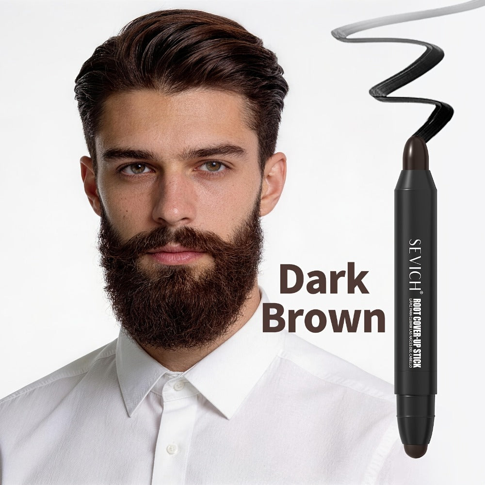 Gray Hair Root Touch Up Pen for Men – Instant Coverage Beard & Hairline Dye Stick, No-Mix Precision Applicator, Long-Lasting Color, All Hair Types, Black & Dark Brown - product image 5