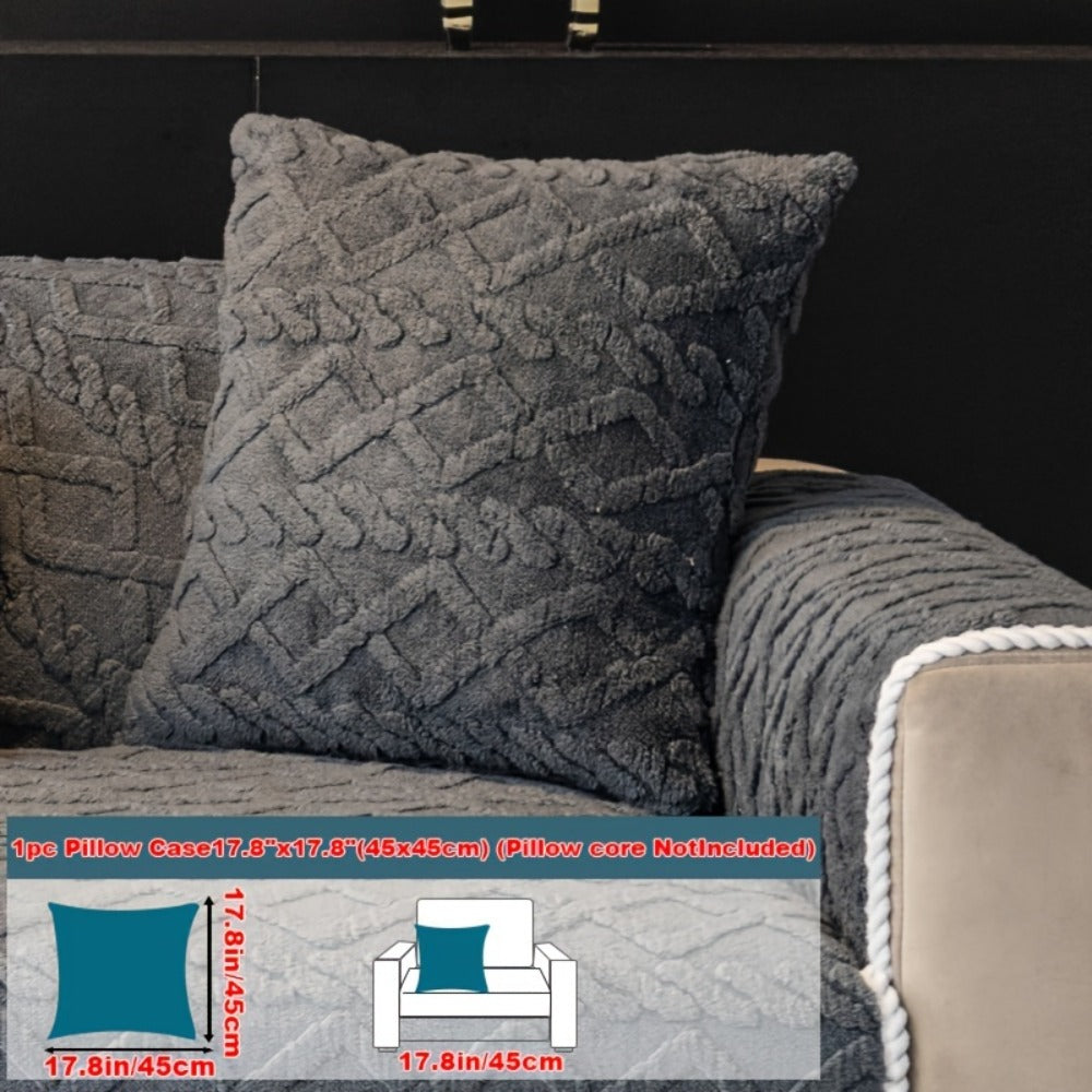 Plush Sofa Cover Couch Cover | Anti-Slip Pet Dog Friendly Velvet Sofa Mat, Single Two Three Four Seat, Backrest Armrest Pillow Cover, Living Room Bedroom Decor - product image 35