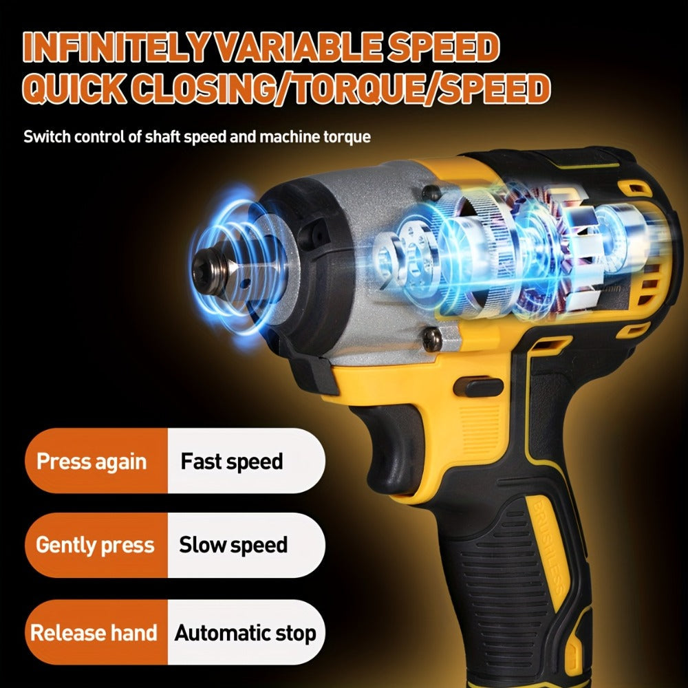 Cordless Impact Wrench 1/2 Inch Brushless – 450N.m 259Ft-lbs High Torque Impact Gun, 3300RPM Variable Speed, 12 Sockets, Fast Charger & Dual Battery Options for Auto Repair & Home  - product image 22