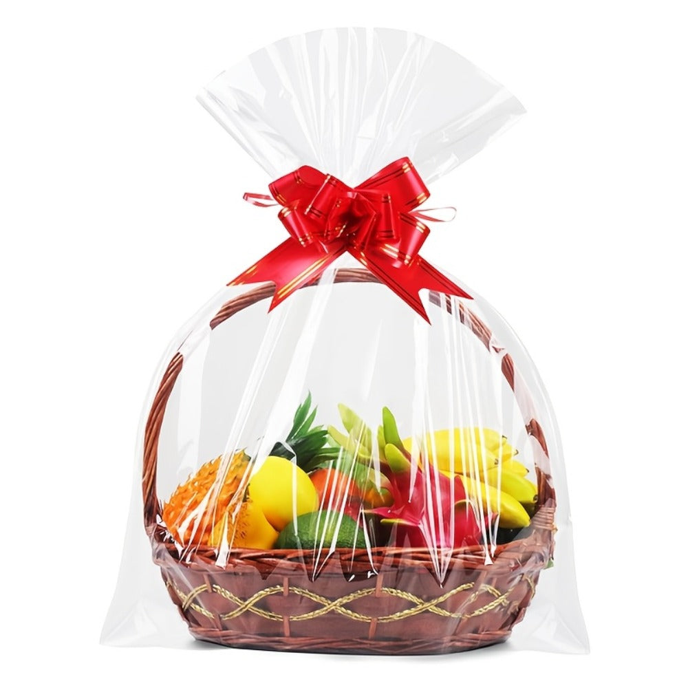 Cellophane Bags 50-Pack Large 18x30 Inch Transparent Gift Basket Wrap Bags – Clear Cellophane Wrapping for Christmas, Holidays & Gift Packaging - product image 14