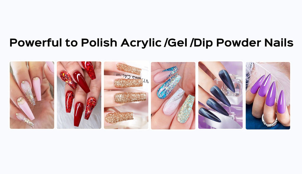 Electric Nail Drill Kit 11-Bit Variable Speed Portable Nail Grinder Machine for Gel Acrylic Natural Nails – Professional Manicure Buffing Filing Cuticle Removal Tool for Home Salon - product image 10