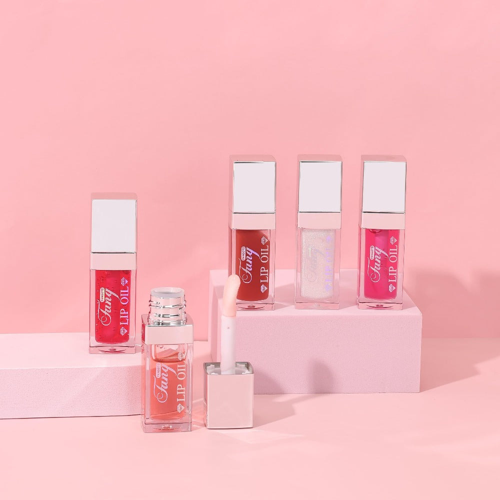 Glossy Lip Oil Set 4 Pack Moisturizing Plumping Transparent Volumizing Lip Treatment Non-Sticky Long-Lasting Lip Gloss Oil for Soft Hydrated Fuller Lips Women Girls - product image 8