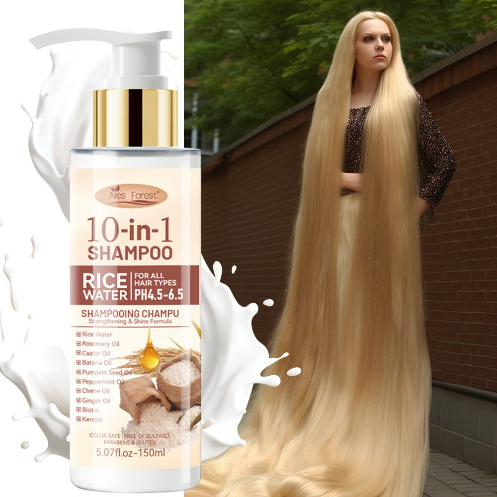 Rice Water Shampoo and Conditioner Set for Women — Fermented Rice Water 10-in-1 Hair Care for Volumizing, Anti-Frizz, Heat Protection & Damage Repair, Thicker Fuller Hair - product image 10