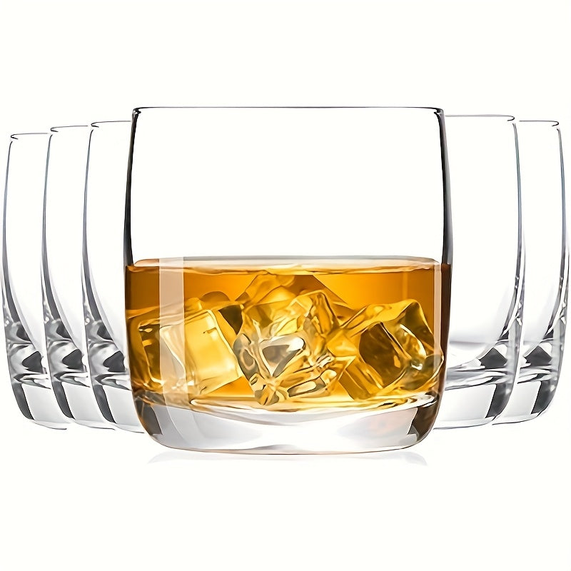 Whiskey Glasses Set of 6 – Premium Crystal Bourbon Rocks Glasses 10.5oz, Clear Drinking Glasses for Scotch Cocktail Whisky Juice, Dishwasher Safe Glassware, Father's Day Gift for M - product image 6