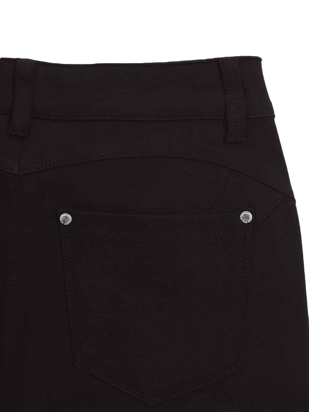 Women's Black High-Waisted Skinny Jeans - Stretchy Fabric, Button Accents, Multiple Pockets, Long Length, Casual Street Style, Allseason Pants, Casual - product image 30