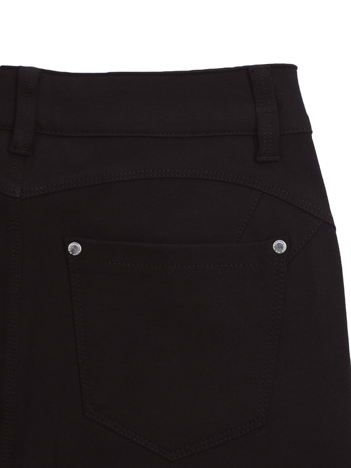 Women's Black High-Waisted Skinny Jeans - Stretchy Fabric, Button Accents, Multiple Pockets, Long Length, Casual Street Style, Allseason Pants, Casual - product image 30