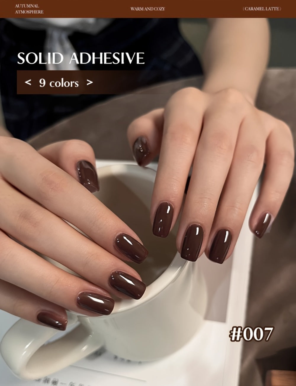 Gel Nail Polish Set 9 Colors Autumn Harvest High Saturation Soak-Off LED — Alcohol-Free Long-Lasting Solid Gel Polish Kit with Light Therapy Pen for Salon & Home Manicure - product image 12
