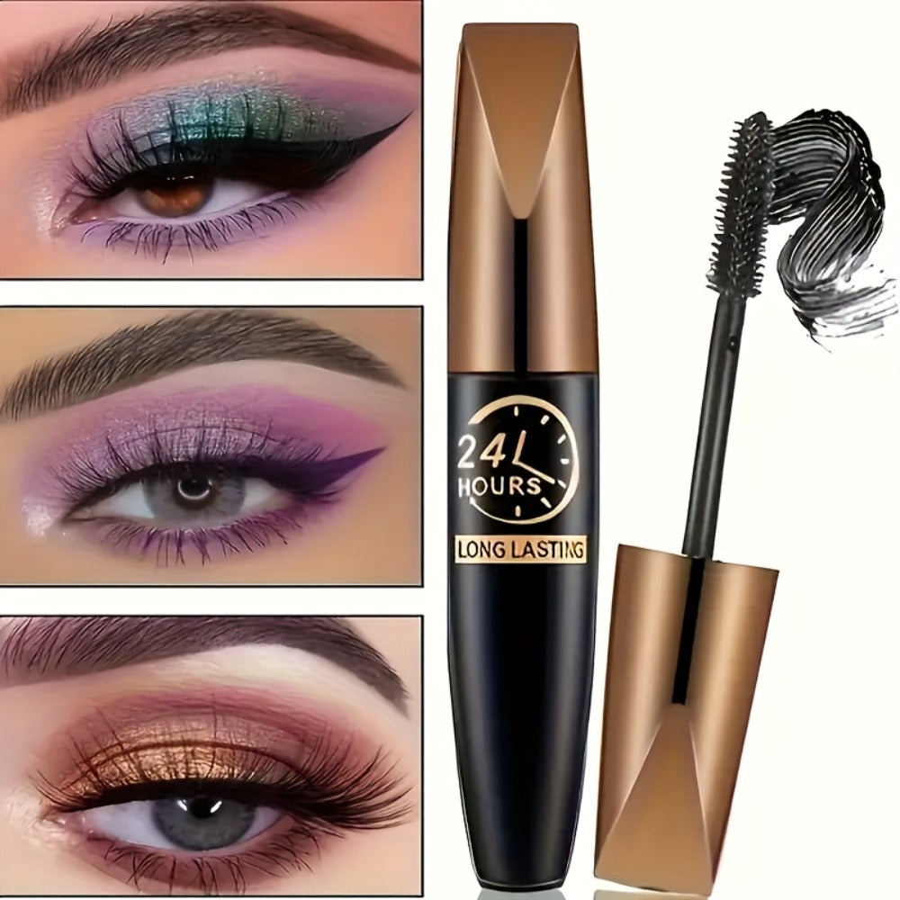 8D Fiber Mascara Set 2 Pcs Volumizing Lengthening Smudge-Proof Waterproof Long-Lasting Lash Extension Enhancer with Eyeliner Pencil Bold Black Eye Makeup Gift for Her - product image 17