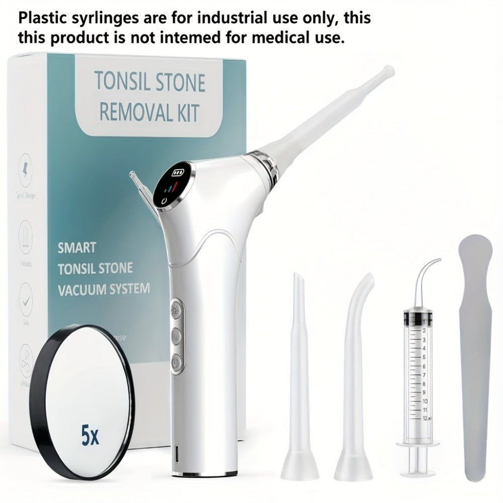 Tonsil Stone Remover Electric Vacuum Kit – Built-In LED Light, 3 Suction Modes & 5X Magnifying Mirror, Oral Irrigator for Safe Effective Tonsil Stone Removal at Home - product image 18