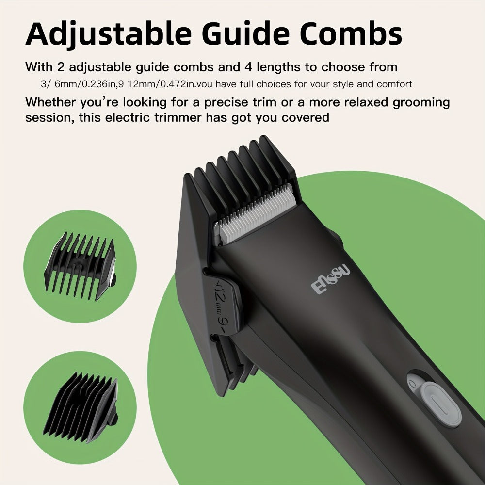 Ceramic Blade IPX7 Waterproof Ball Trimmer for Men Replaceable Head Electric Groin Pubic Body Hair Shaver LED Battery Display Safe Gentle Grooming Sensitive Areas Black Blue White - product image 11