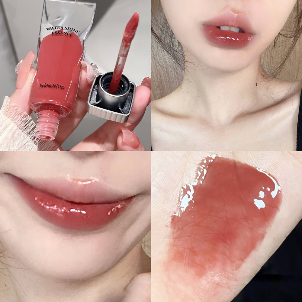Lip Gloss Set 5 Pack – Water Glow Essence Jelly Glass Lips Mirror Shine, Non-Sticky Moisturizing Lip Glaze, Lightweight Luminous Lip Color, Holiday Gift for Women - product image 6