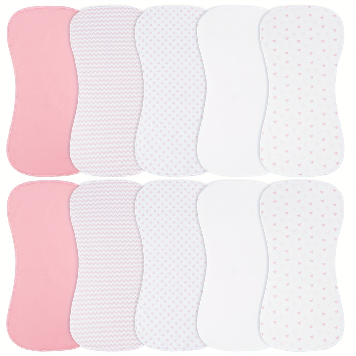 10-Pack Burp Cloths For Baby Boys and Girls - Baby Burp Cloth, Baby Washcloths, Burp Rags, Large Neutral Burp Clothes For Newborn - product image 12