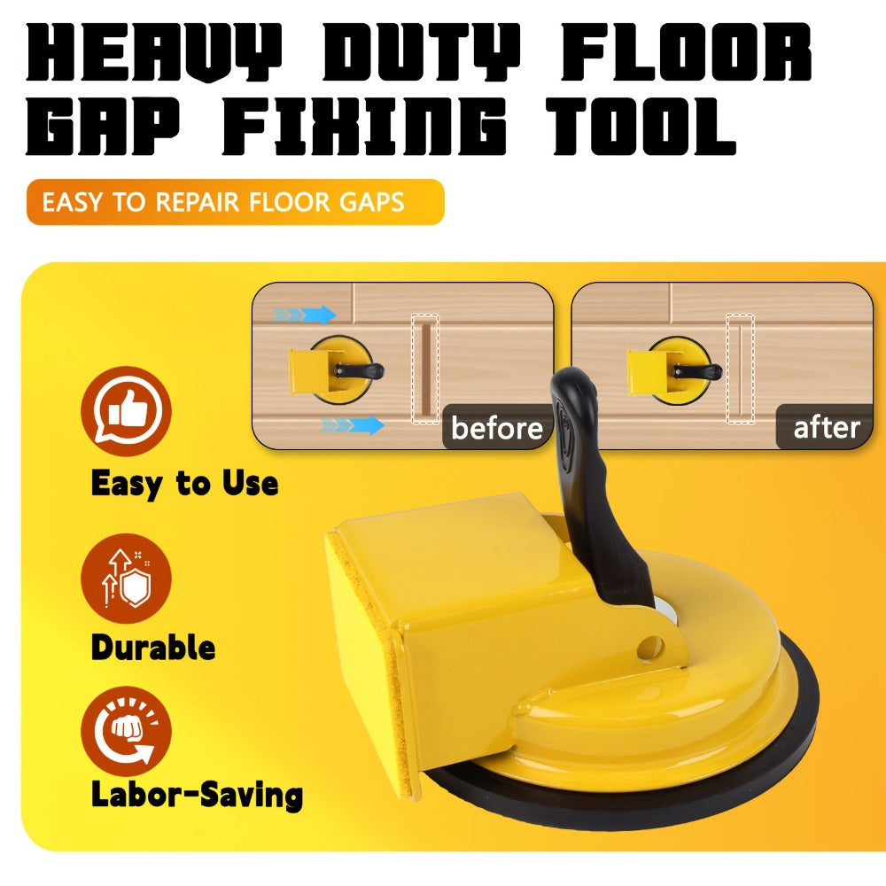 Floor Gap Fixer Tool with 4.84" Suction Cup, Laminate Floor Gap Repair Tool Kit for Vinyl Plank Hardwood Floors, Professional Plank Grabber with Metal Body & Felt Pad, Floor Instal - product image 3