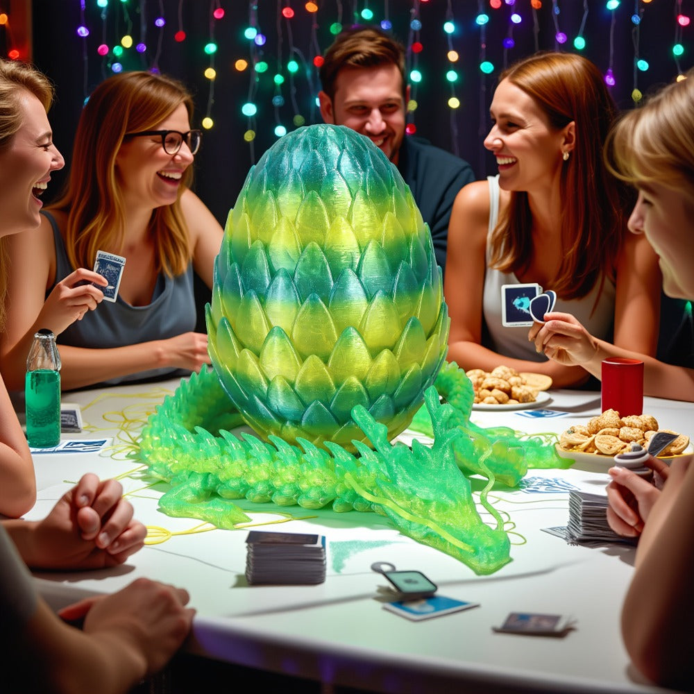 7.09in Scaled Egg + 23.62in Large Dragon Ornament, 10 Colors Rainbow Amethyst Crystal Fantasy Collector Gift for Adults Easter Valentine Birthday – Dragon Egg - product image 6