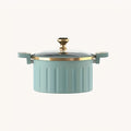 Cast Iron Enamel Dutch Oven 2.64 Gallon with Lock Cover – Non-Stick Heavy-Duty Saucepan Leak-Proof Cooker | Strong Legs Round Handle | Elegant Blue & White Enameled Cast Iron Pot f - product image 10