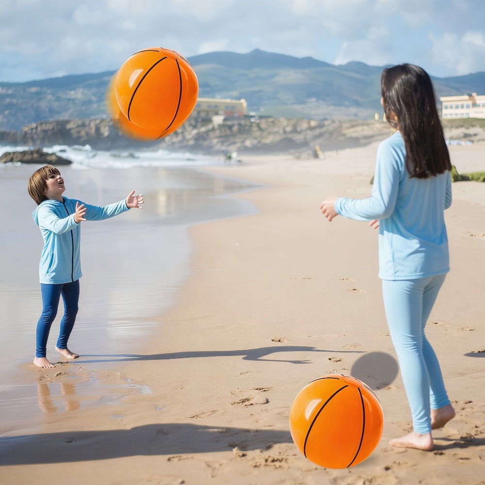 Sports Theme Party Supplies for Kids, Father’s Day Game Night Poolside Fun Bulk Balloon Balls | Inflatable Basketball Beach Ball 8 Pack 12 Inch for Birthday - product image 8