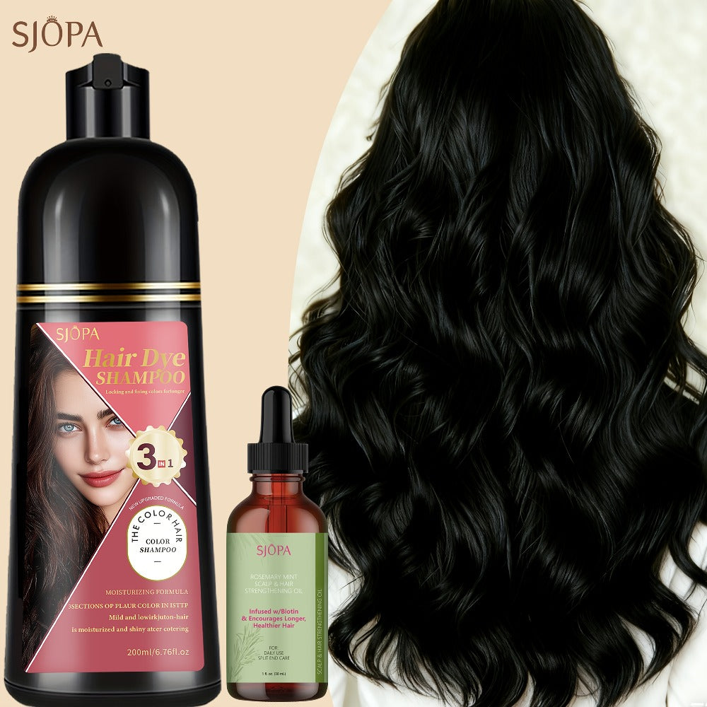 Hair Color Dyeing Shampoo 3-in-1 with Plant Squalane & Glycerin — Colors, Conditions & Cleanses in One Wash | No Developer Needed | 10 Shades | Easy At-Home Hair Coloring for Women - product image 3