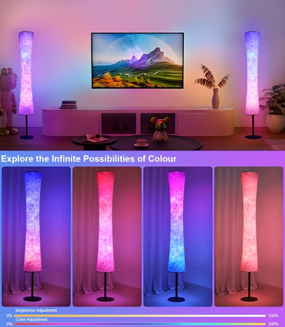 RGB Color Changing Floor Lamp 60 Inch – Fabric Shade Standing Lamp with 16 Million Colors, App & Remote Control, Music Sync, Adjustable Brightness for Living Room Bedroom Party Dec - product image 11