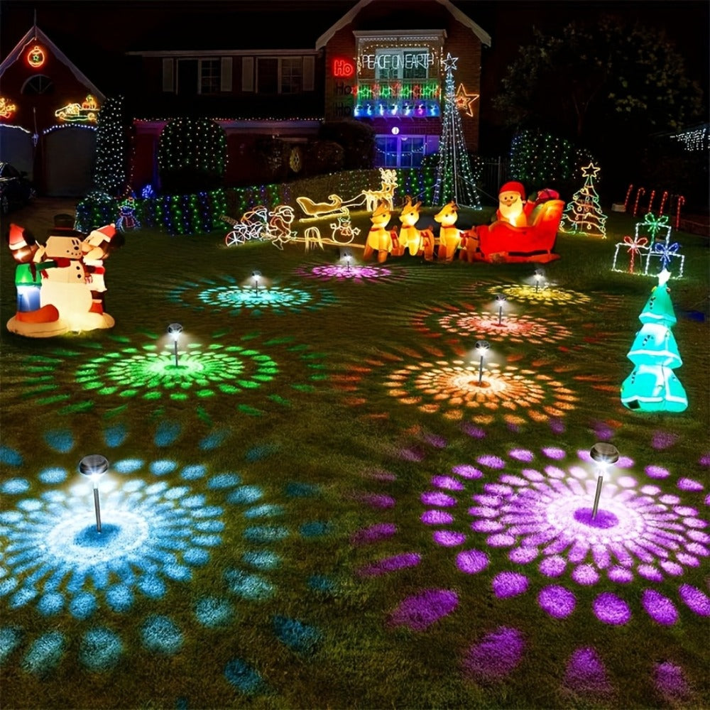 Solar Outdoor Lights 6 Pack - IP44 Waterproof LED Garden Lights with Smart Light Sensor, 2-in-1 Color & Warm White, Solar Powered Landscape Lights for Patio Yard Lawn Path Sidewalk - product image 3