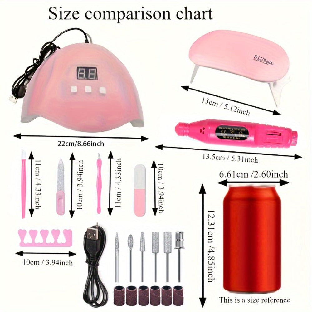 Smart UV LED Gel Nail Lamp with Auto Sensor & LED Countdown Display | Professional Fast Curing Dryer for All Gel Polishes Fingernails Toenails | Salon & Home DIY Manicure Gift for  - product image 2