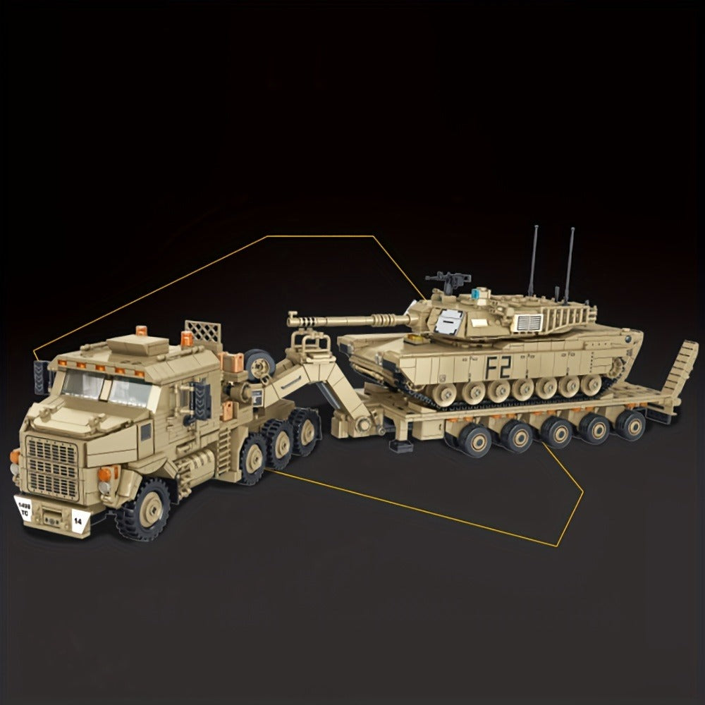 Armored Heavy Transport Vehicle Brick Model Kit Adult Collector Display Piece Hobbyist Gift Military History Enthusiasts Model 628015 – MOC Military Tank - product image 4