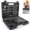 17PCS SDS Plus Hammer Drill Bits and Chisel Set Carbide-Tipped Masonry Drill Bits for Concrete Stone Brick with Portable Storage Case Professional Rotary Hammer Bit Kit - product image 8