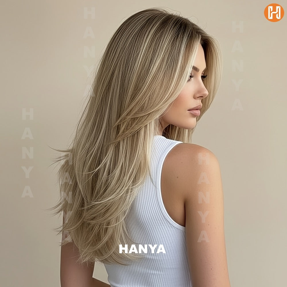 Heat Resistant Synthetic Wig Long 24 Inch 6 Colors Dark Brown Ivory Light Golden for Women Daily Wear Party Holiday Beginner Friendly Natural Look - product image 23
