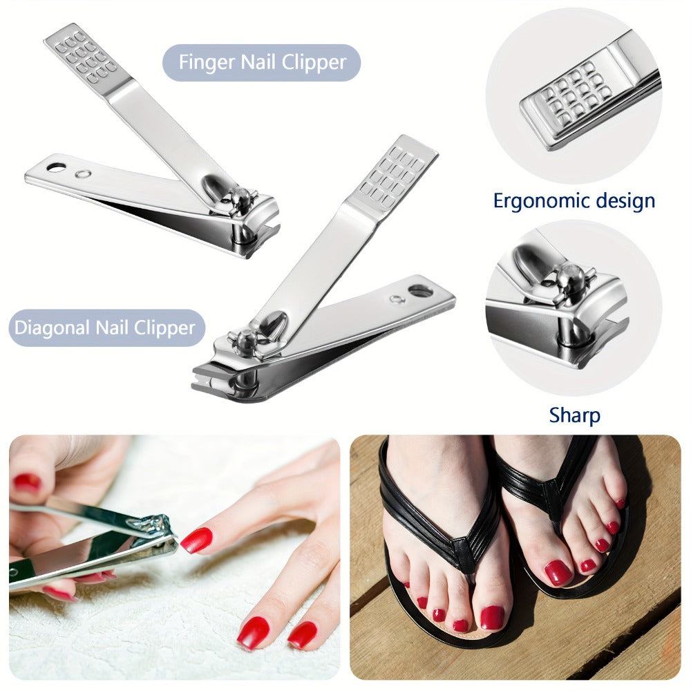 Bulk Nail Clipper Set 50 Pack 8-in-1 Stainless Steel Manicure Pedicure Kit with Portable Travel Case – Professional Grooming Tools Gift Set for Men Women Family Corporate Employees - product image 5