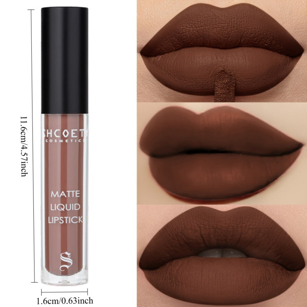 Bear Lip Glaze Set 3 Colors — Cute Bear Packaging Velvet Matte Waterproof Liquid Lipstick in Brown Pink & Red, Non-Stick Non-Greasy Long-Lasting Formula, Gift for Women Girls & Bea - product image 5
