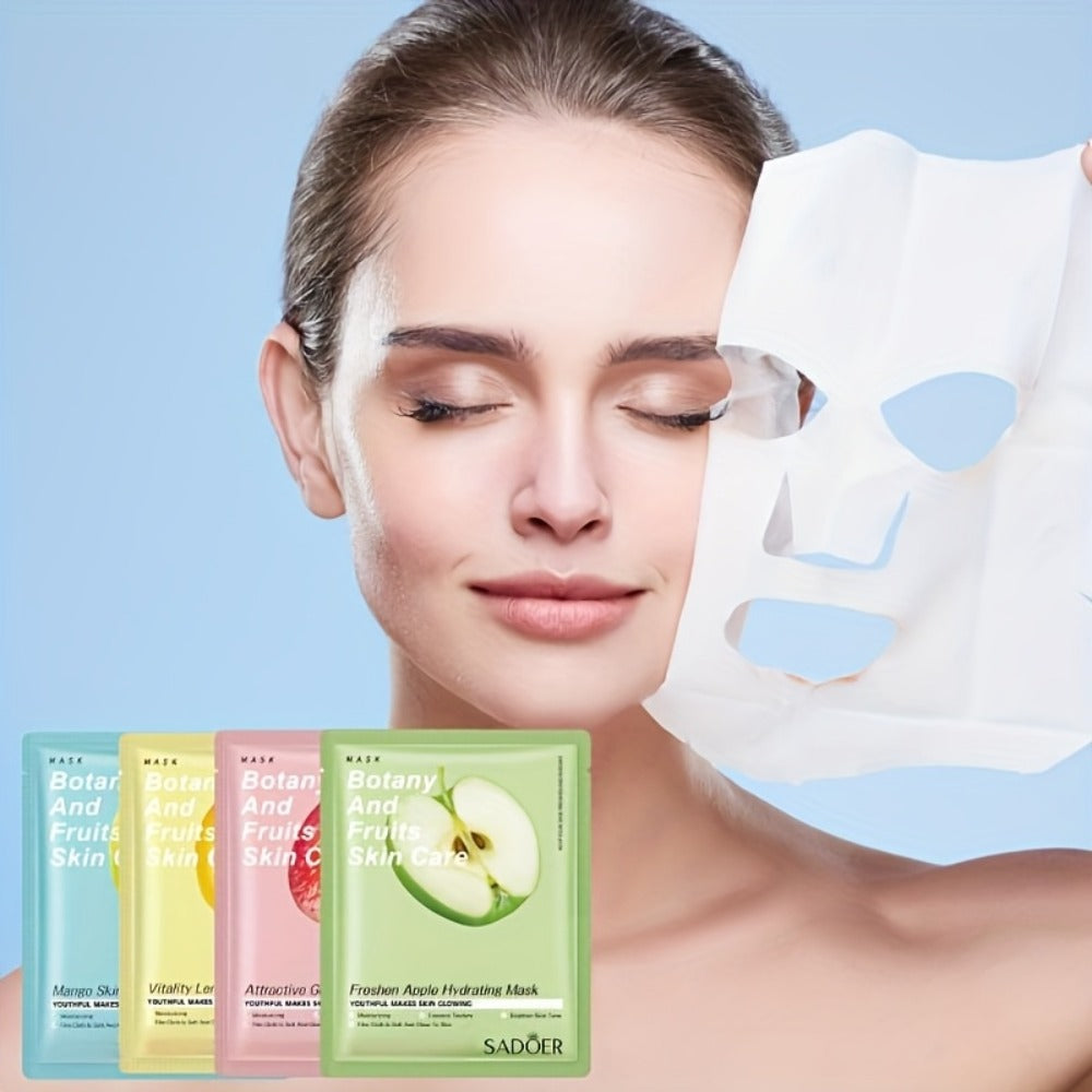 Rose & Fruit Essence Sheet Mask Set 40 Pack – Moisturizing Brightening Face Masks for Dry Dull Skin, Hydrating Skincare Gift for Women, All Skin Types - product image 3