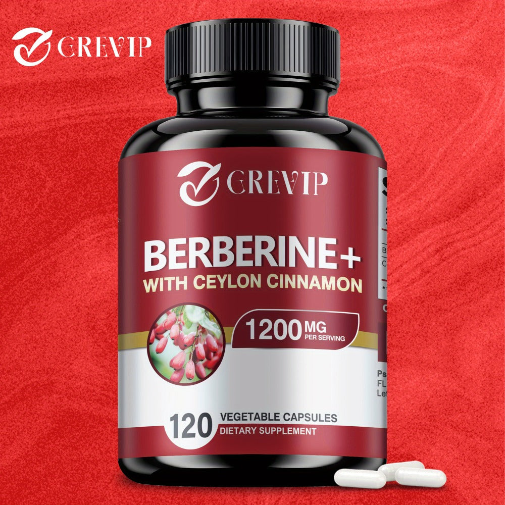 Berberine + Ceylon Cinnamon Supplement 120 Capsules – Support Healthy Cholesterol, Blood Sugar & Heart Health | Berberine HCl Dietary Supplement for Women & Men - product image 10