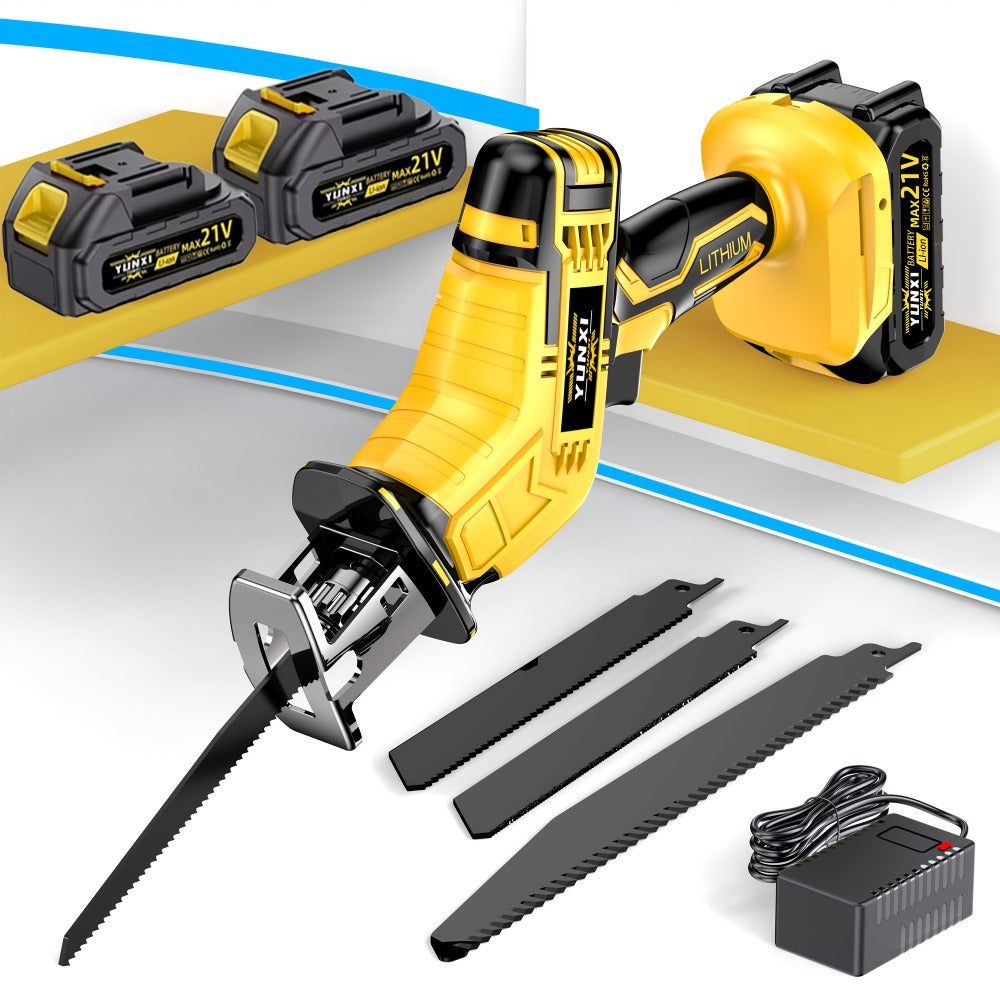 Cordless Reciprocating Saw - Electric Reciprocating Saw with Safety Lock, Large Capacity Battery & Charger, Variable Speed for Wood, Metal & Demolition Cutting, DIY Home Renovation - product image 9