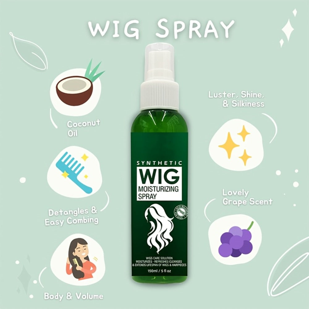 Synthetic Wig Refresher Spray Leave-In Conditioner — Revitalizes & Detangles Wigs & Hairpieces, Cleanses Between Washes, Extends Wig Lifespan, Soft Fresh Scent, Daily No-Rinse Wig  - product image 9