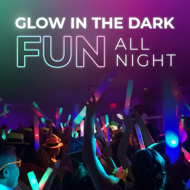 100 pcs Pack LED Foam Light Sticks - 3-Mode Color Changing Flashing Party Favors with Flashing Modes Suitable for Weddings, Birthdays, Concerts, Camping, for - product image 9