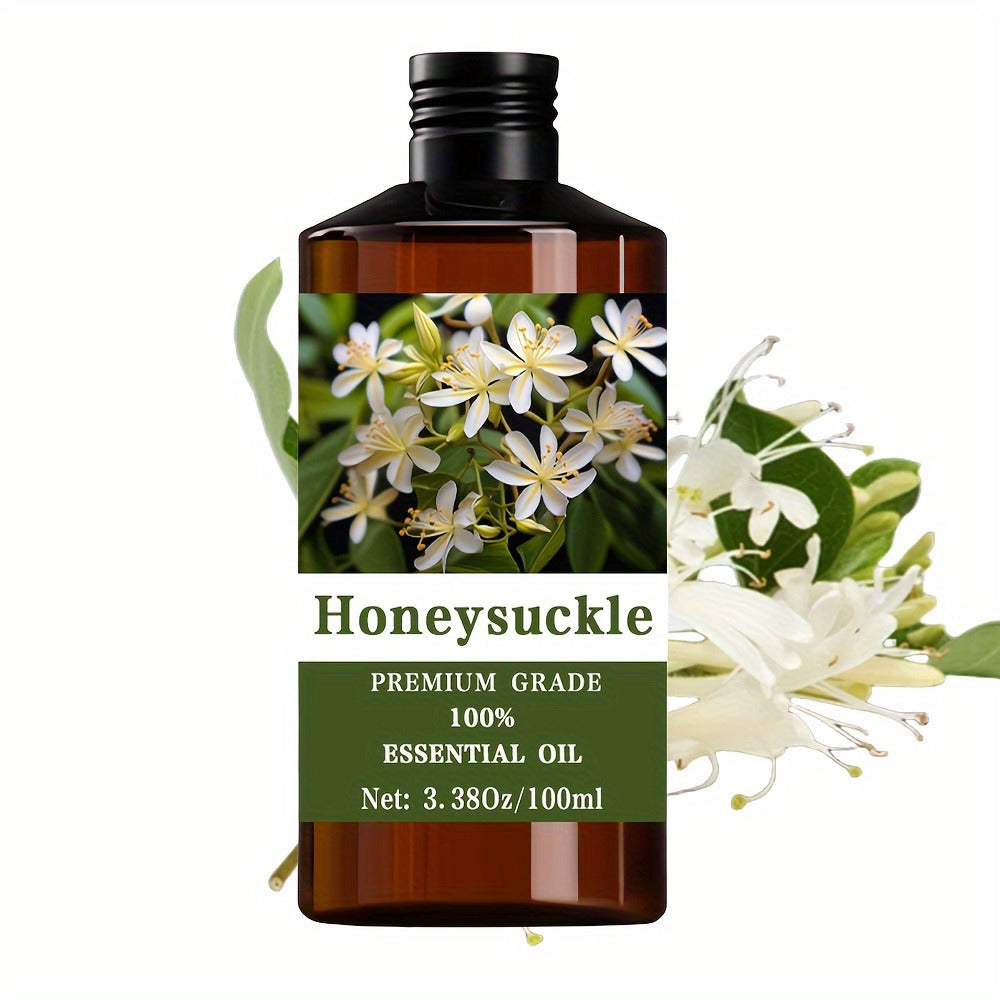 Honeysuckle Essential Oil 100% Pure Therapeutic Grade Aromatherapy Diffuser Massage Oil – Hair Skin Nail Care Relaxation Meditation Stress Relief Gift for Men Women 100ml 3.38oz - product image