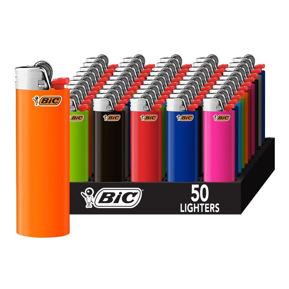 BIC Classic Pocket Lighters Bulk, Assorted Colors, Reliable Windproof Flame for Candles Fireplace Camping Grill, 4/6/8/10/20/25/50 Pack Value Set - product image 11