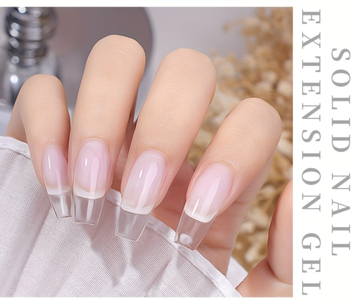 Builder Gel Nail Extension Starter Kit 5pcs Clear Nude Solid — Hard Gel Sculpting Set with Flower Molds & Sculpting Brush for 3D Floral Nail Art, Rhinestone Acrylic Extensions for  - product image 12
