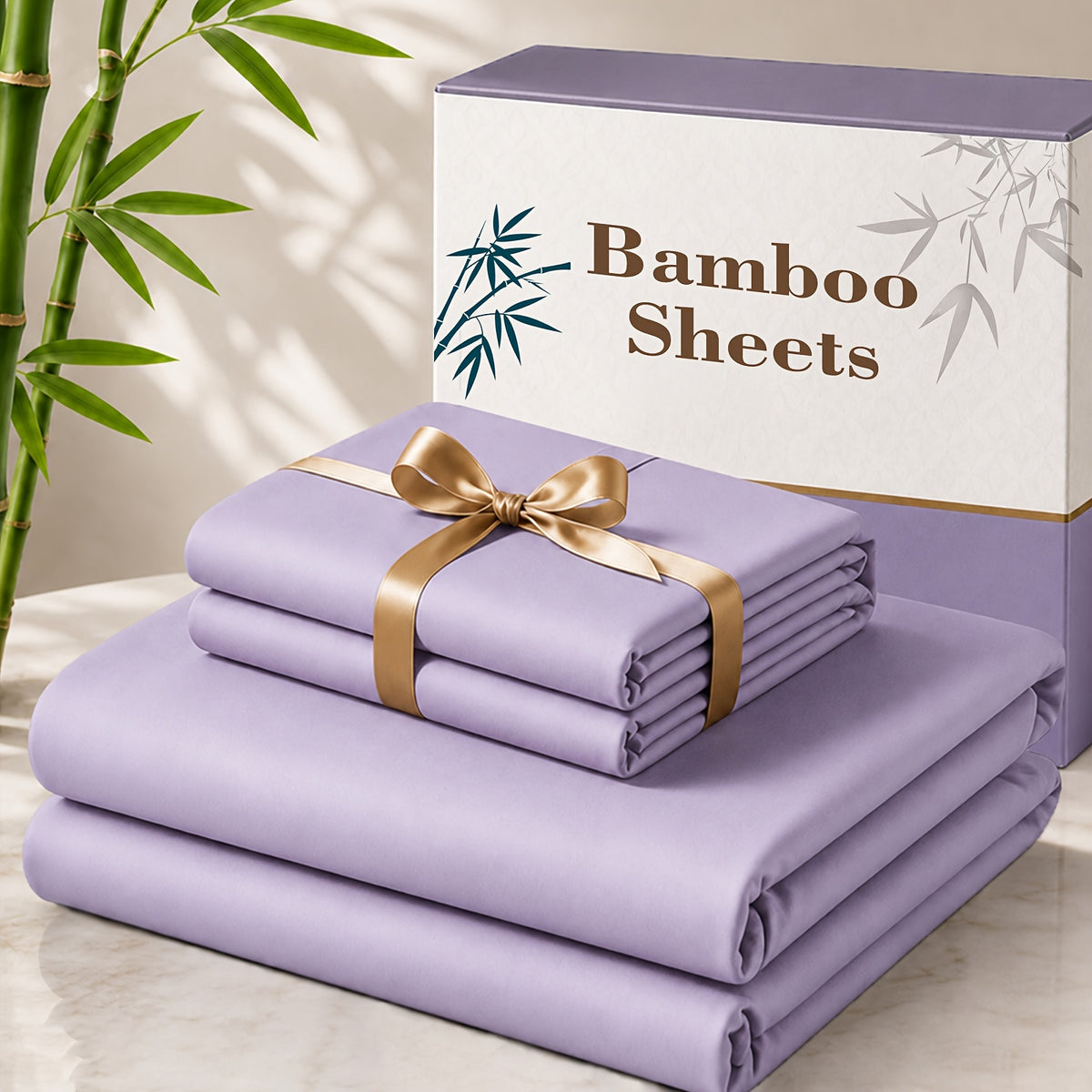 4 pcs Cooling Bamboo Bed Sheet Set, 3000 TC Extra Deep Pocket 20 Inch Bed Sheet, Children Luxury Soft Hotel & Cooling Sheet Set for Hot Sleepers, Wrinkle and - product image 21
