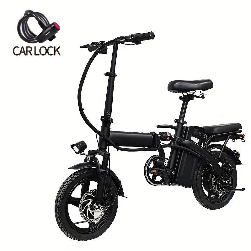 14 Inch Foldable Electric Bicycle, 330 Pound Load-bearing Capacity, Max Speed Of 19MPH, 48V Lithium Battery, Range Of Approximately 18-28 Miles, Portable - product image 3