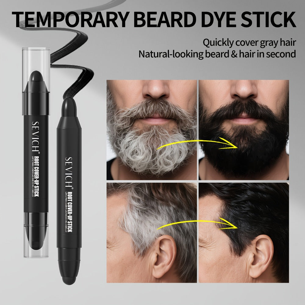 Gray Hair Root Touch Up Pen for Men – Instant Coverage Beard & Hairline Dye Stick, No-Mix Precision Applicator, Long-Lasting Color, All Hair Types, Black & Dark Brown - product image 4