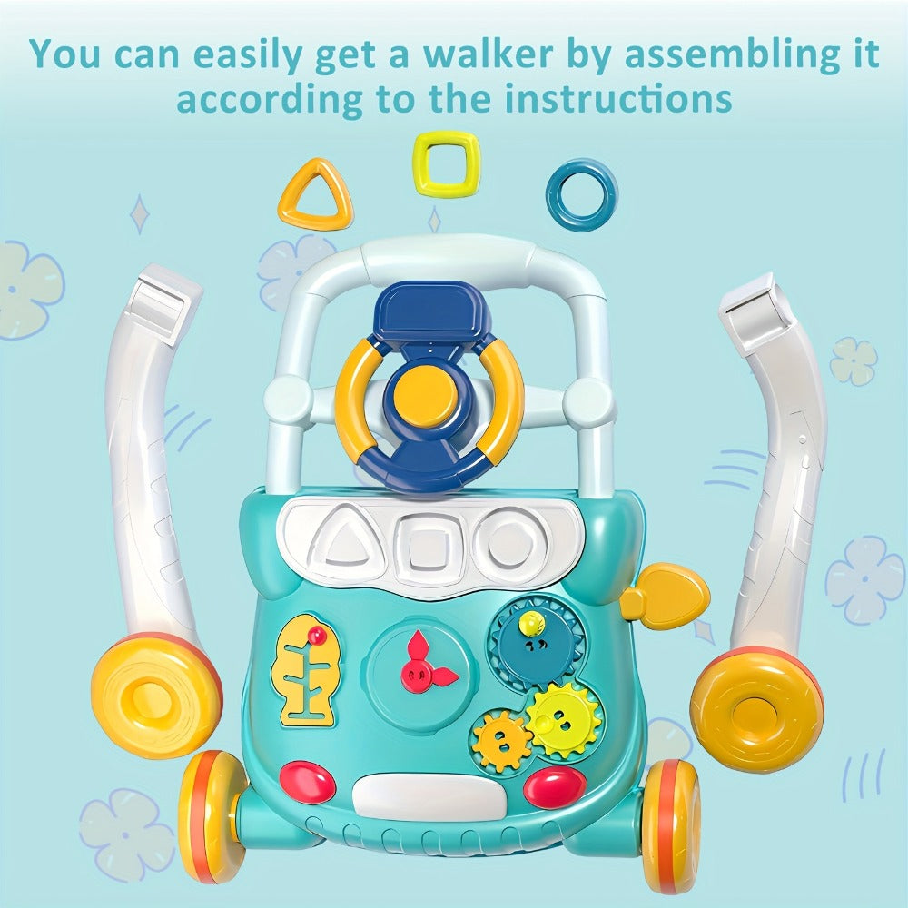Musical Baby Walker Toy with Anti-Rollover Safety | Multi-Function Sit-to-Stand Activity Center for Early Walking Development, Interactive Learning Push Walker - product image 8