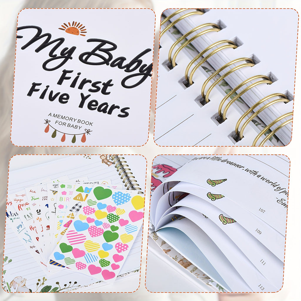 Modern Minimalism: A Memory Book for Male Or Female, 124 Pages, 9.96x9.84 Inches, The First Eternal 5-Year-Old Book, A Milestone Book That Records Every Event - product image 4